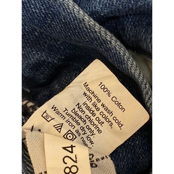 Madewell Adirondack Women's Blue Denim Jeans Shorts Overalls Jumpsuit Romper S - Picture 4 of 4